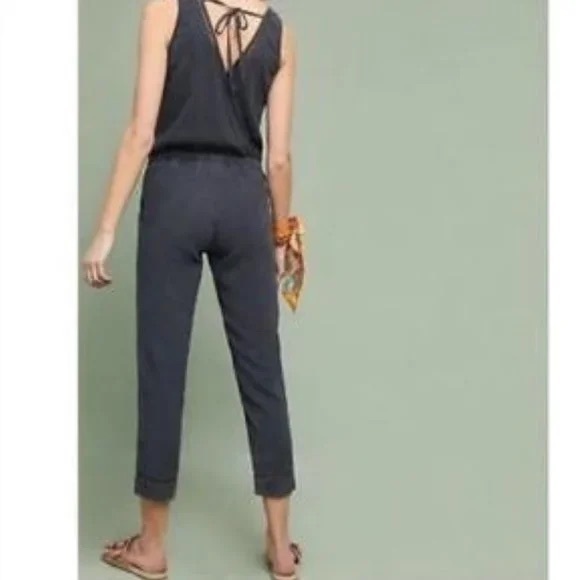 Women's Cloth & Stone from Anthropologie Gray Jumpsuit. Size Small. New. - Picture 2 of 11